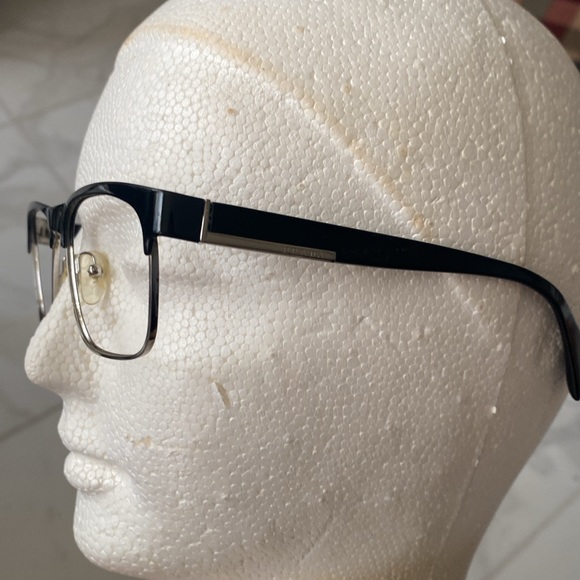 Prada eye 👁️ glasses black & silver frame only made in Italy unisex - Picture 3 of 16